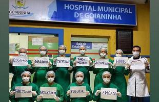 O defensor do Santa Cruz, Augusto Potiguar, de 24 anos, compartilhou uma mensagem do Hospital Municipal de Goianinha, em apoio aos profissionais de sade que esto 'na linha de frente' do combate ao coronavrus.
