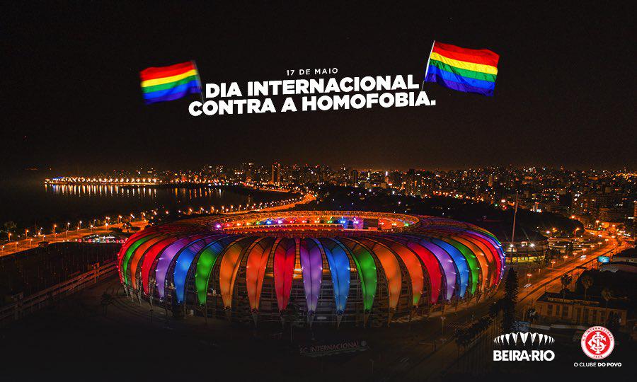 Clubes brasileiros se utilizaram das redes sociais para se manifestar a favor da luta contra a LGBTfobia