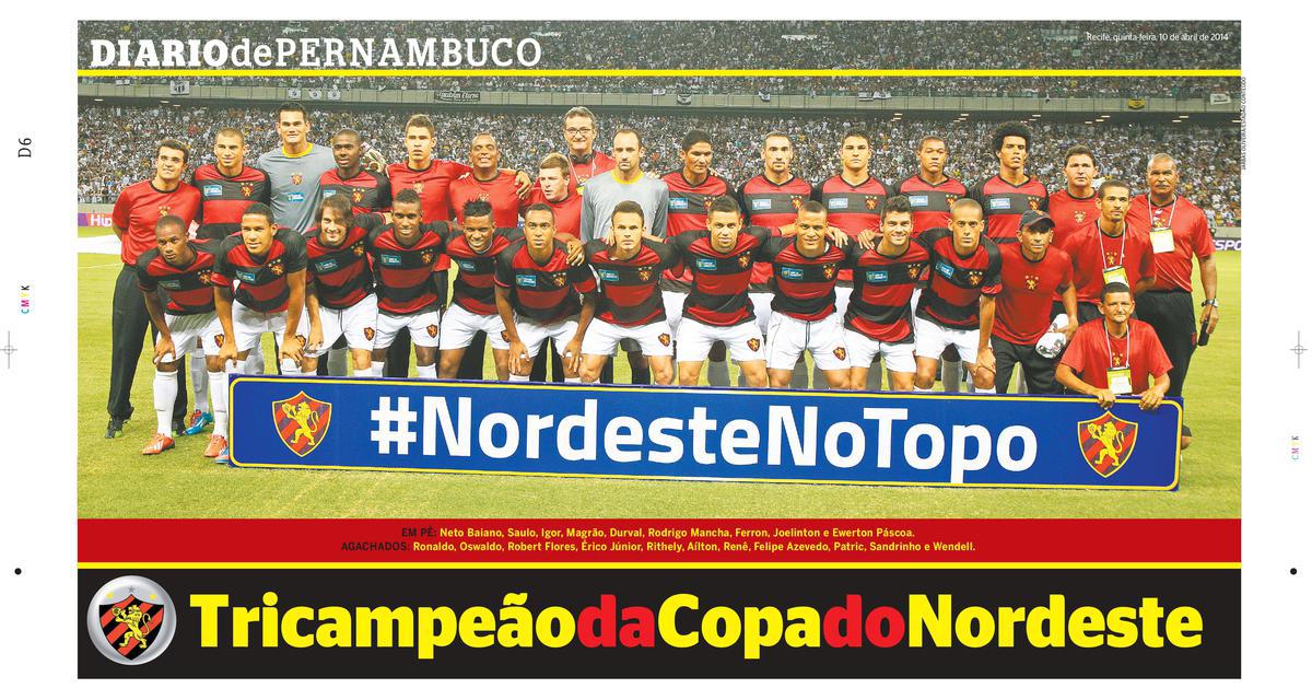 No dia seguinte  conquista da Copa do Nordeste, caderno especial do Diario de Pernambuco ressaltou a conquista do Sport no Castelo.