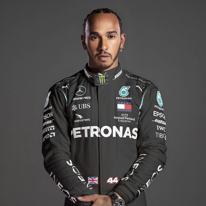 44 - Lewis Hamilton (Inglaterra) 
Equipe: Mercedes
GPs: 250
Melhor colocação: 84 vitórias
Melhor largada: 88 poles
Volta mais rápida: 47x
Melhor posto no campeonato: 6 títulos (2008, 2014, 2015, 2017, 2018 e 2019)
Em 2020: Favorito ao título