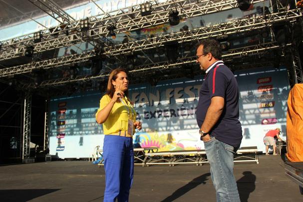 Fan Fest de Fortaleza foi a primeira a ser inaugurada para a Copa 2014