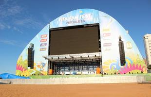 Fan Fest de Fortaleza foi a primeira a ser inaugurada para a Copa 2014