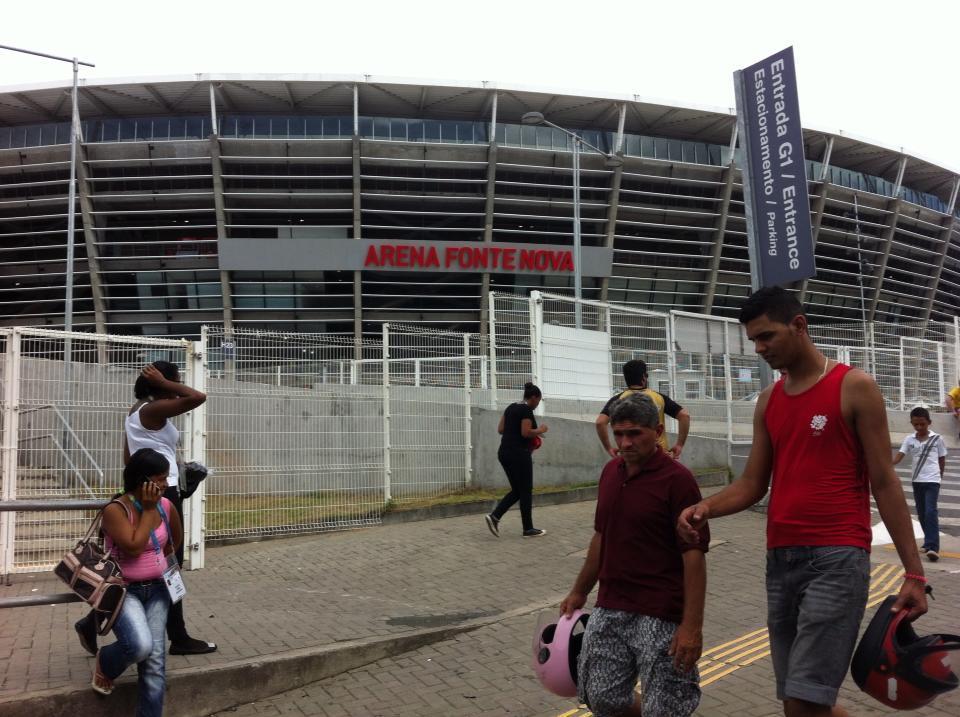 Arena Fonte Nova recebe torcedores de vrios pases