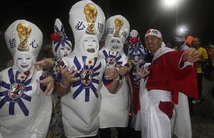 Brasileiros, japoneses e costa-marfinenses fizeram a festa antes de entrar na Arena Pernambuco