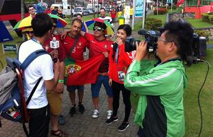 Torcedores entram no clima para mais um grande jogo na Fonte Nova: Alemanha x Portugal