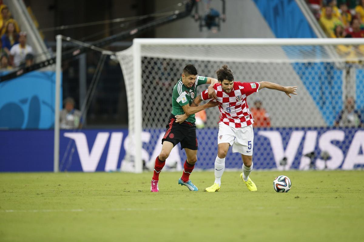 Mxico venceu a Crocia por 3 a 0 com gols de Rafa Marquez, Guardado e Chicharito Hernandez