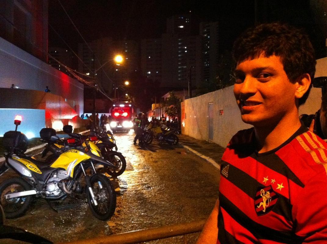 Bancrio Miguel Mota viu a seleo da Alemanha chegar ao hotel na rua que mora