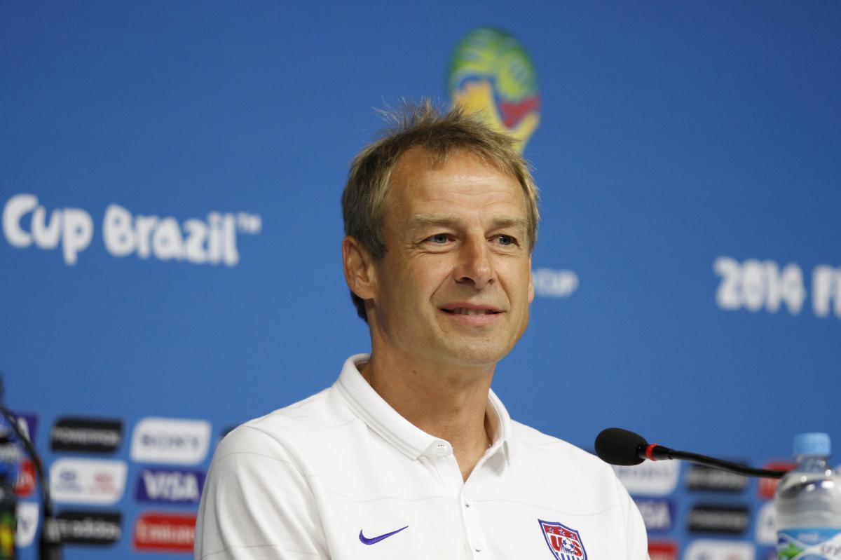 Jurgen Klinsmann comandou o ltimo treino antes da ltima rodada da fase de grupos.