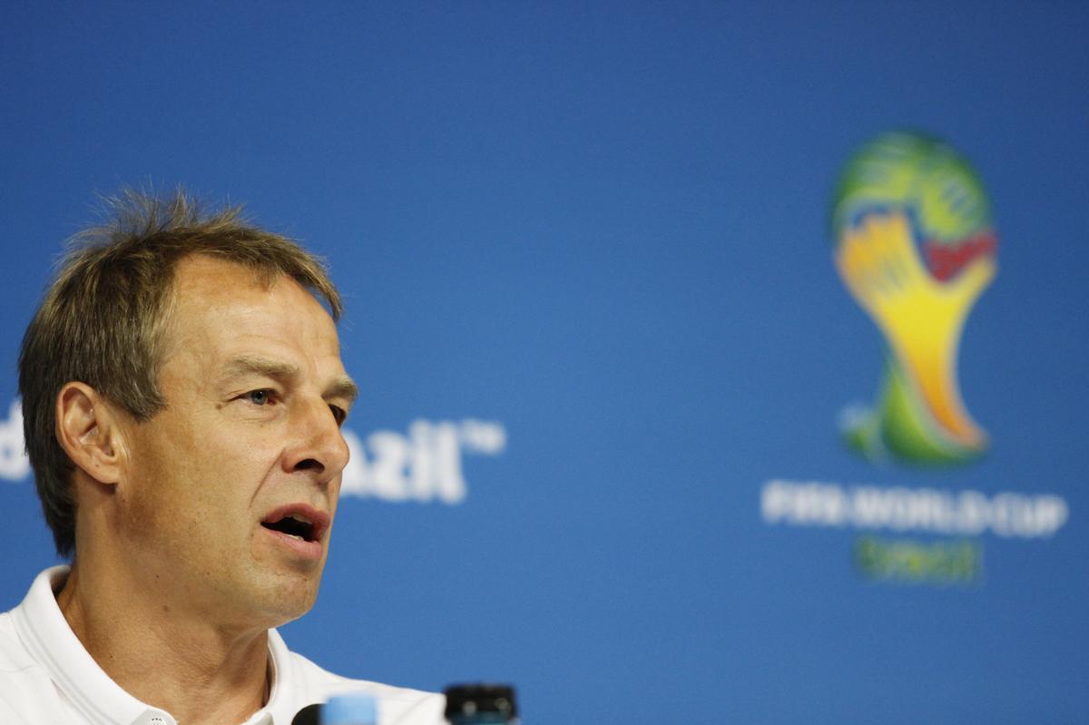 Jurgen Klinsmann comandou o ltimo treino antes da ltima rodada da fase de grupos.