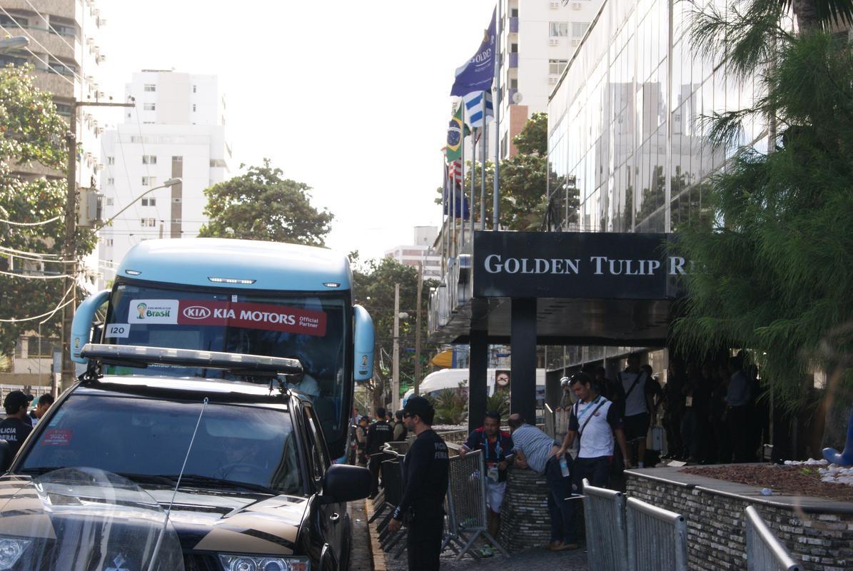 Ticos aproveitaram o dia de folga e deixaram a capital pernambucana nesta segunda-feira.