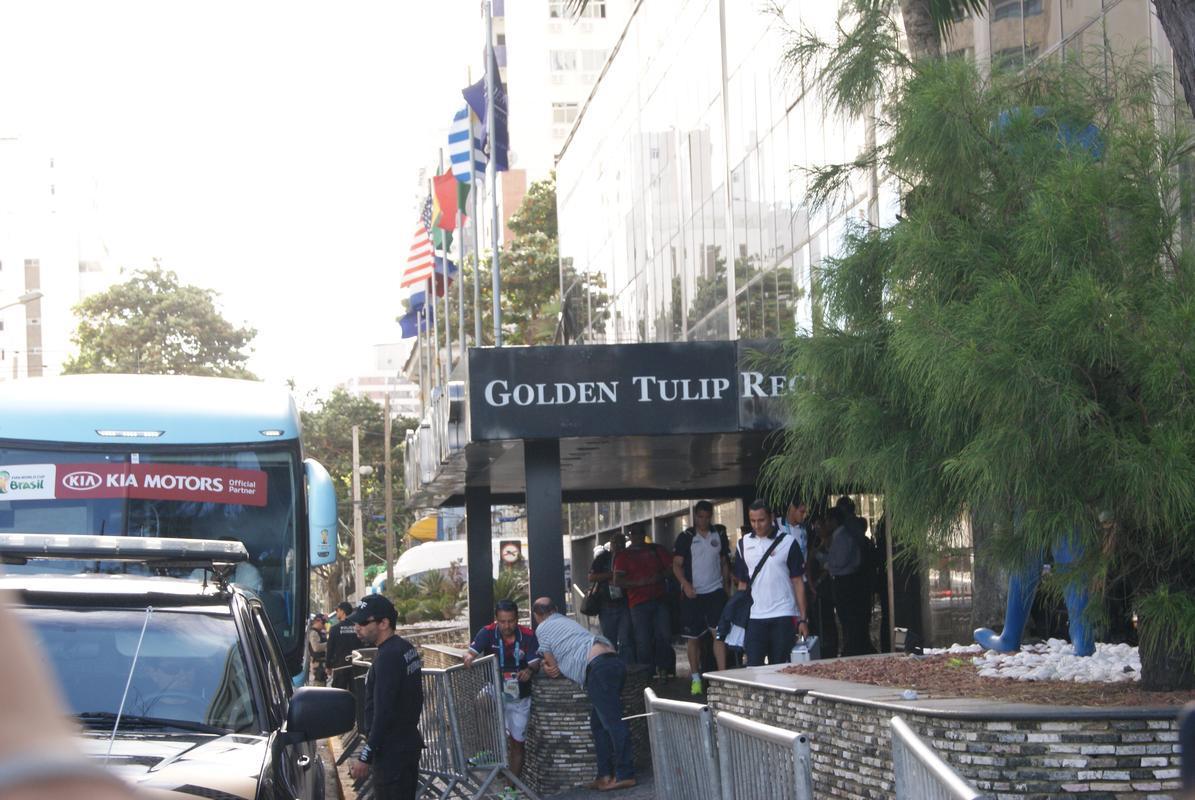 Ticos aproveitaram o dia de folga e deixaram a capital pernambucana nesta segunda-feira.