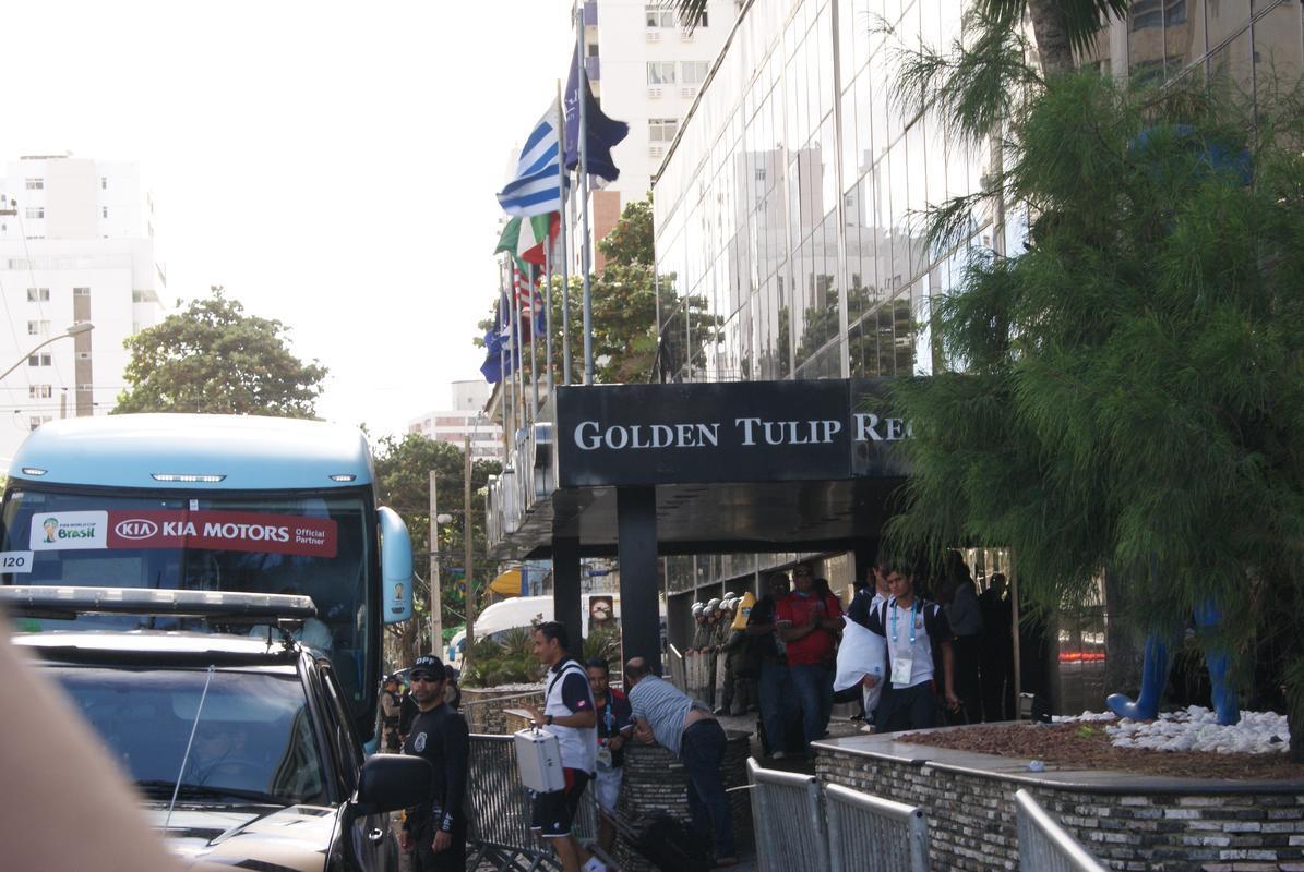 Ticos aproveitaram o dia de folga e deixaram a capital pernambucana nesta segunda-feira.