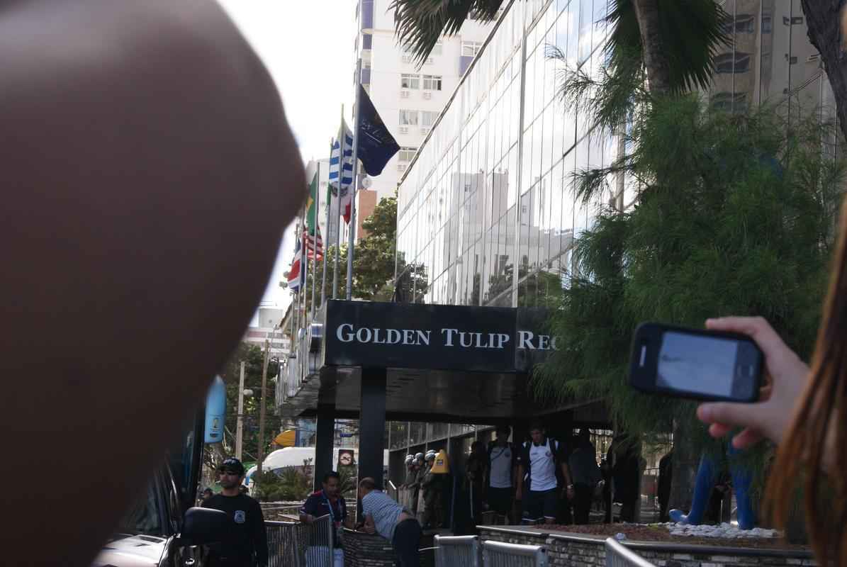 Ticos aproveitaram o dia de folga e deixaram a capital pernambucana nesta segunda-feira.