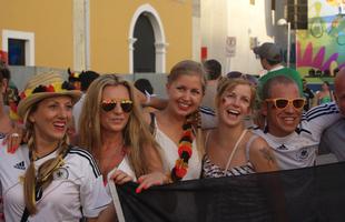 Alemes foram a grande maioria na Fan Fest do Cais da Alfndega