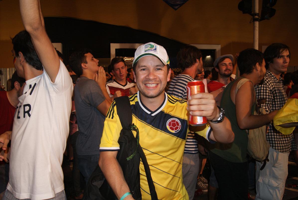 Alemes foram a grande maioria na Fan Fest do Cais da Alfndega