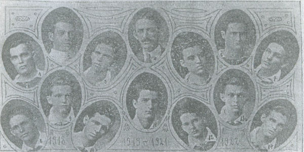 Fotos dos campees do centenrio no ano de 1922. Mequinha desbanca o Sport (Arquivo/Diario de Pernambuco)