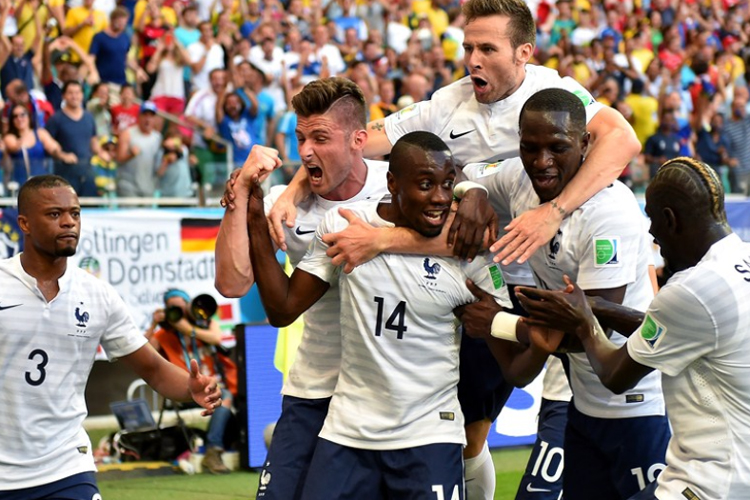 Jogo entre França x Honduras. Copa do Mundo 2014. Fonte
